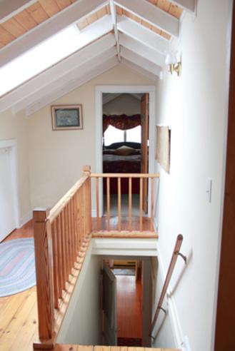 Upstairs rooms are tucked away for privacy with easy entrance at the Thurston House Inn Bed and Breakfast